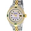 Image 2 : Rolex Ladies 2 Tone 14K MOP Sapphire & Diamond Datejust Wristwatch
