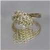 Image 6 : 0.64 ctw Diamond Cluster Ring - 14KT Yellow Gold