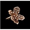 Image 1 : 14KT Rose Gold 1.29 ctw Diamond Ring