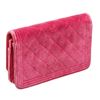 Image 7 : Chanel Pink Velvet Boy Bag Wallet On Chain WOC Crossbody Bag
