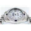 Image 3 : Rolex Ladies Stainless Steel Mother Of Pearl Diamond & Sapphire Datejust Wristwa