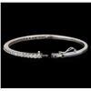 Image 3 : 14KT White Gold 2.30 ctw Diamond Bangle Bracelet