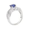 Image 4 : 1.88 ctw Sapphire and Diamond Ring - 18KT White Gold