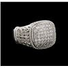 Image 1 : 14KT White Gold 0.33 ctw Diamond Ring
