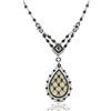 Image 1 : 18k White Gold 8.53CTW Diamond and Black Diamonds Necklace, (SI2-SI3/I)