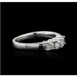 14KT White Gold 0.58 ctw Diamond Ring
