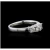 Image 1 : 14KT White Gold 0.58 ctw Diamond Ring