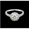 Image 2 : 1.52 ctw Diamond Ring - 14KT White Gold