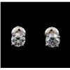 Image 1 : 1.15 ctw Diamond Stud Earrings - 14KT White Gold