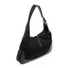 Image 3 : Gucci Black Canvas Leather Trim Jackie Shoulder Bag