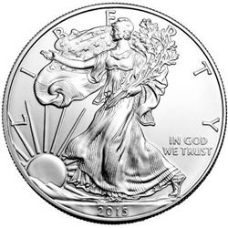 2015 American Silver Eagle Dollar Gem BU Coin