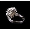 Image 3 : 14KT White Gold 1.04 ctw Diamond Ring