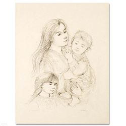 Robert with Mother and Sister by Hibel (1917-2014)