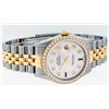 Image 3 : Rolex Mens 2 Tone 14K Mother Of Pearl Diamond 36MM Datejust Wristwatch