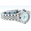 Image 2 : Rolex Ladies Stainless Steel Ice Blue Diamond & Sapphire Datejust Wristwatch