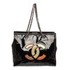 Image 1 : Chanel Black Patent Leather CC Lipstick Tote Bag