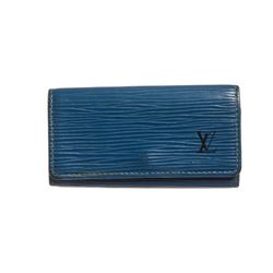 Louis Vuitton Blue Epi Leather 4 Key Holder