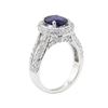 Image 4 : 2.45 ctw Sapphire and Diamond Ring - 14KT White Gold