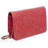 Image 2 : Chanel Pink Patent Leather Camellia Wallet On Chain WOC Bag