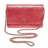 Image 4 : Chanel Pink Patent Leather Camellia Wallet On Chain WOC Bag