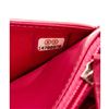 Image 7 : Chanel Pink Patent Leather Camellia Wallet On Chain WOC Bag