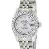 Image 2 : Rolex Ladies Stainless Steel Quickset Mother Of Pearl Diamond Datejust Wristwatc