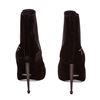 Image 4 : Tom Ford Black Velvet Spiked Boots Heels Shoes