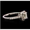 Image 3 : 14KT White Gold EGL USA Certified 1.42 ctw Diamond Ring