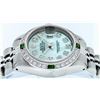 Image 3 : Rolex Ladies Stainless Steel Blue MOP Diamond & Emerald Datejust Wristwatch