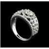 Image 4 : 18KT White Gold 2.23 ctw Diamond Ring