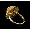 Image 3 : 2.75 ctw Opal and Diamond Ring - 14KT Yellow Gold