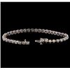Image 3 : 14KT White Gold 3.02 ctw Diamond Tennis  Bracelet