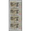 Image 1 : Uncut Sheet of (4) State of Louisiana Baby Bond Obsolete Notes