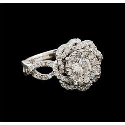 14KT White Gold 1.37 ctw Diamond Ring