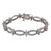 Image 1 : 14KT White Gold 3.09 ctw Diamond Bracelet