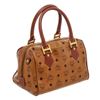 Image 2 : MCM Tan Cognac Visetos Brown Leather Trim Vintage Boston Bag