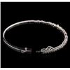 Image 3 : 1.00 ctw Diamond Bangle Bracelet - 14KT White Gold