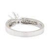 Image 3 : 0.25 ctw Diamond Semi-Mount Ring - 14KT White Gold