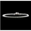 Image 1 : 14KT White Gold 1.87 ctw Diamond Tennis Bracelet
