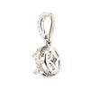 Image 2 : 0.20 ctw Diamond Semi-Mount Pendant - 18KT White Gold