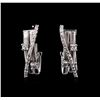 Image 2 : 0.52 ctw Diamond Earrings - 14KT White Gold
