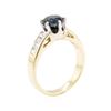 Image 4 : 1.55 ctw Sapphire and Diamond Ring - 14KT Yellow and White Gold
