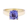 Image 2 : 3.58 ctw Blue Sapphire Ring - 14KT Yellow Gold