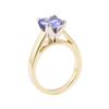 Image 4 : 3.58 ctw Blue Sapphire Ring - 14KT Yellow Gold