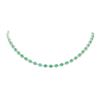 Image 1 : 15.42 ctw Emerald and Diamond Necklace - Platinum
