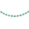 Image 2 : 15.42 ctw Emerald and Diamond Necklace - Platinum