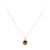 Image 2 : 8.00 ctw Smokey Quartz and Diamond Pendant with Chain - 18KT Rose Gold