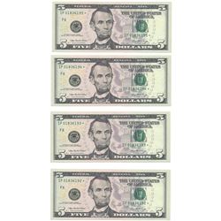 (10) Consecutive 2006 $5 FRN Star Notes CHCU