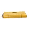Image 4 : Gucci Yellow Diamante Coated Canvas Leather Zippy Wallet