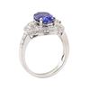 Image 4 : 2.88 ctw Tanzanite and Diamond Ring - 14KT White Gold